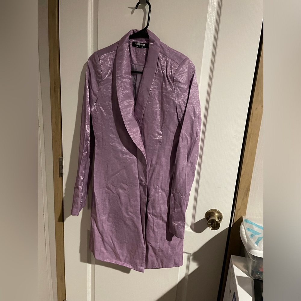 Fashion Union Size 4 Blazer Jacket Purple